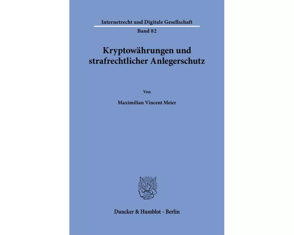 Kryptowährungen und strafrechtlicher Anlegerschutz
