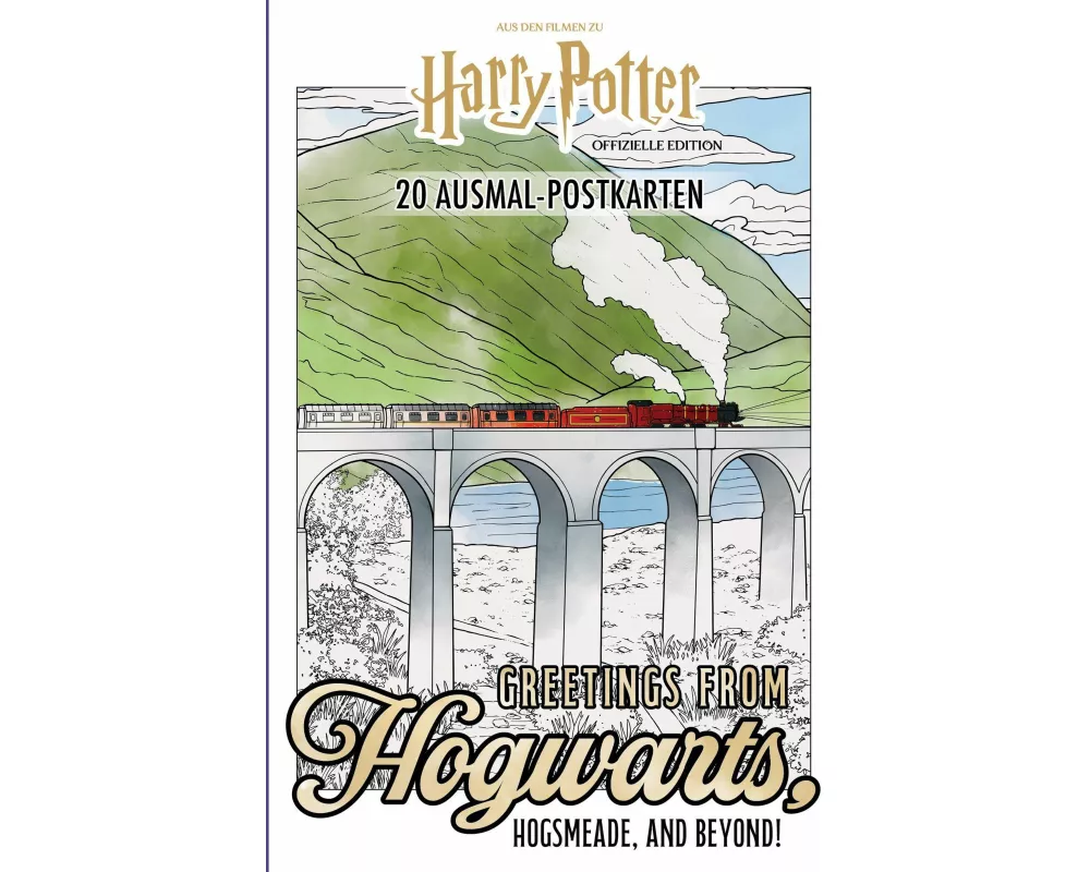 Harry Potter 20 Ausmal-Postkarten: Greetings from Hogwarts, Hogsmeade, and beyond!