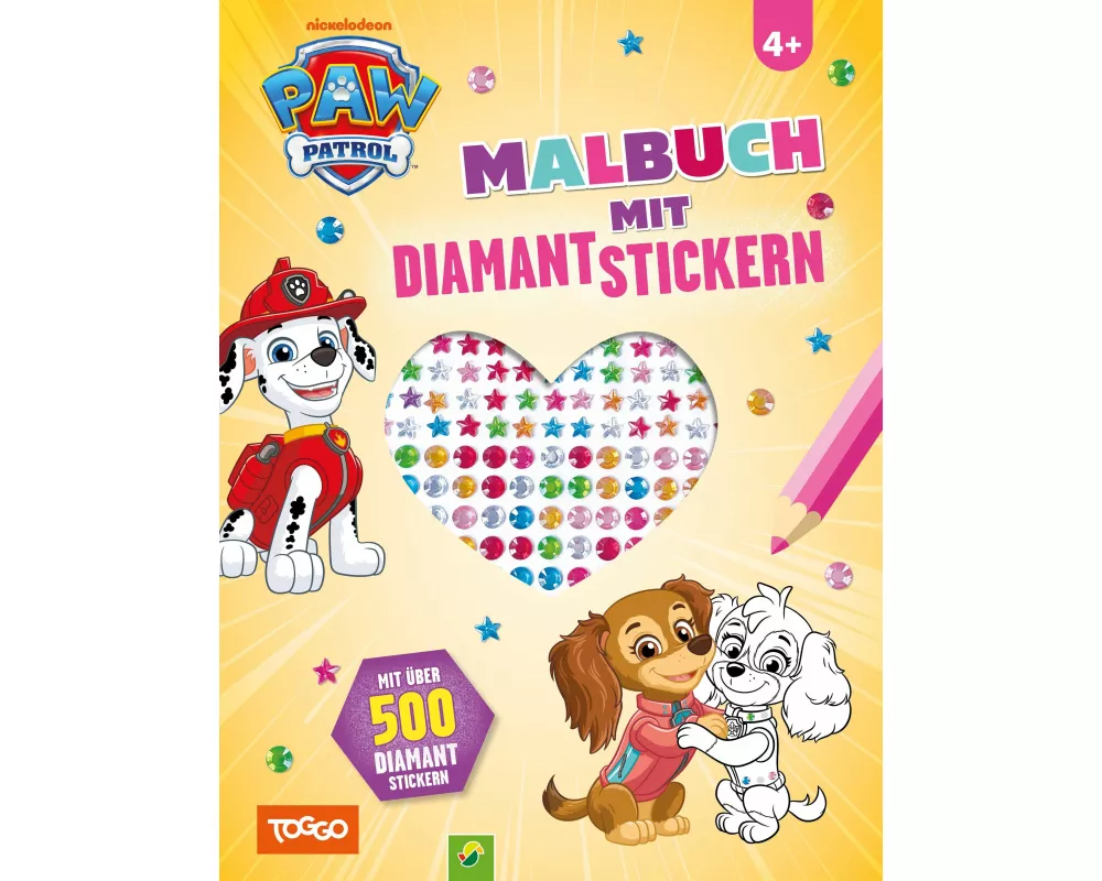 PAW Patrol Malbuch mit Diamantstickern
