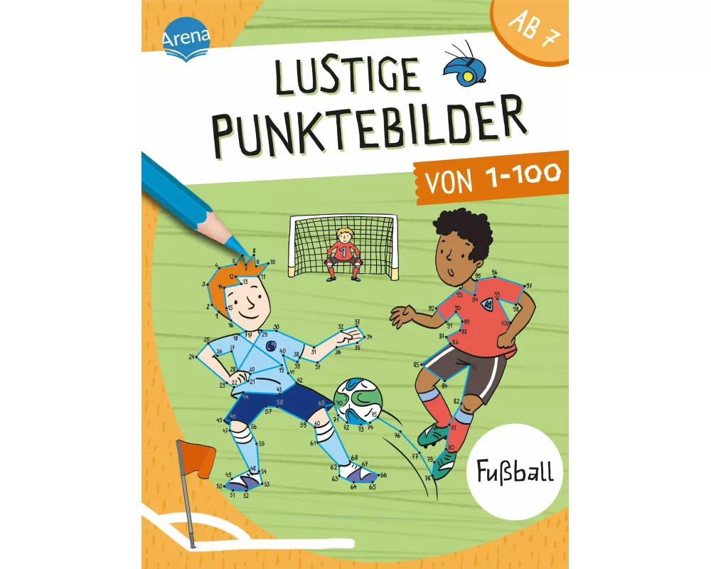 Lustige Punktebilder von 1-100. Fußball