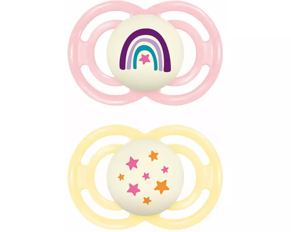 MAM Nuggi Perfect Night 2 Stk. Girl 6-16 Mt.