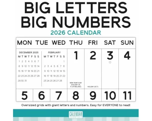 Essential Big Letters Big Numbers Square