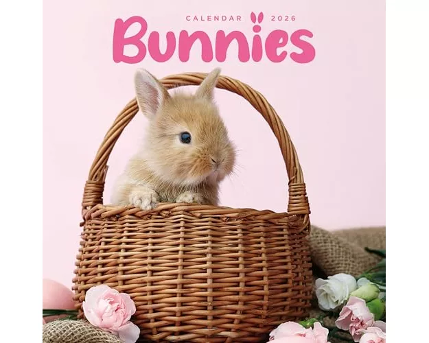 Bunnies Square Mini Calendar 2026