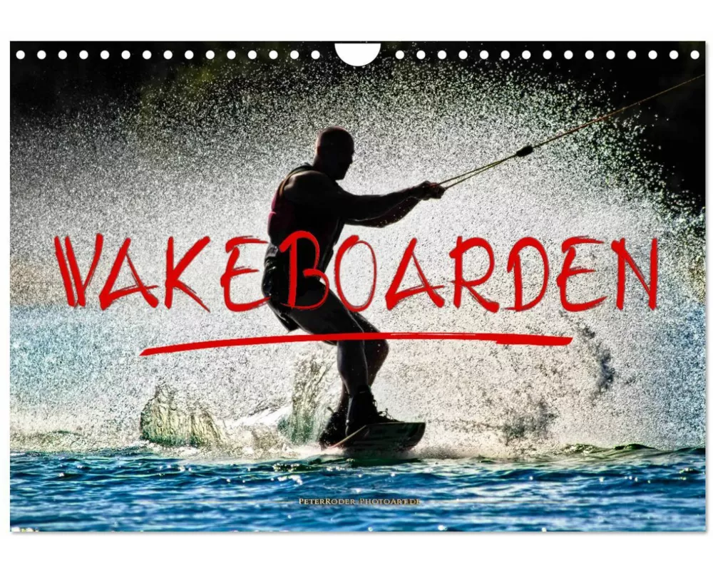 Wakeboarden (Wandkalender 2026 DIN A4 quer), CALVENDO Monatskalender