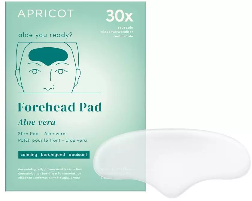 Apricot Stirn Pad mit Aloe vera 1 Stück, wiederverwendbar