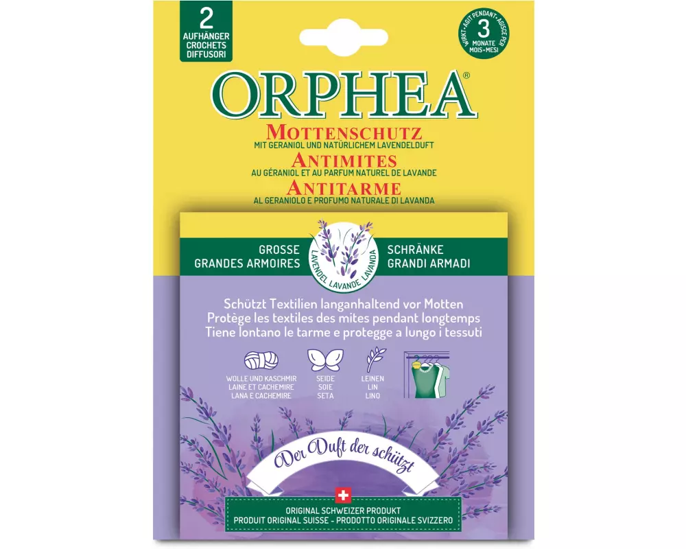 Orphea Mottenschutz Lavendelduft 2 Blättchen