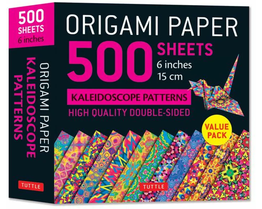 Origami Paper 500 sheets Kaleidoscope Patterns 6" (15 cm)