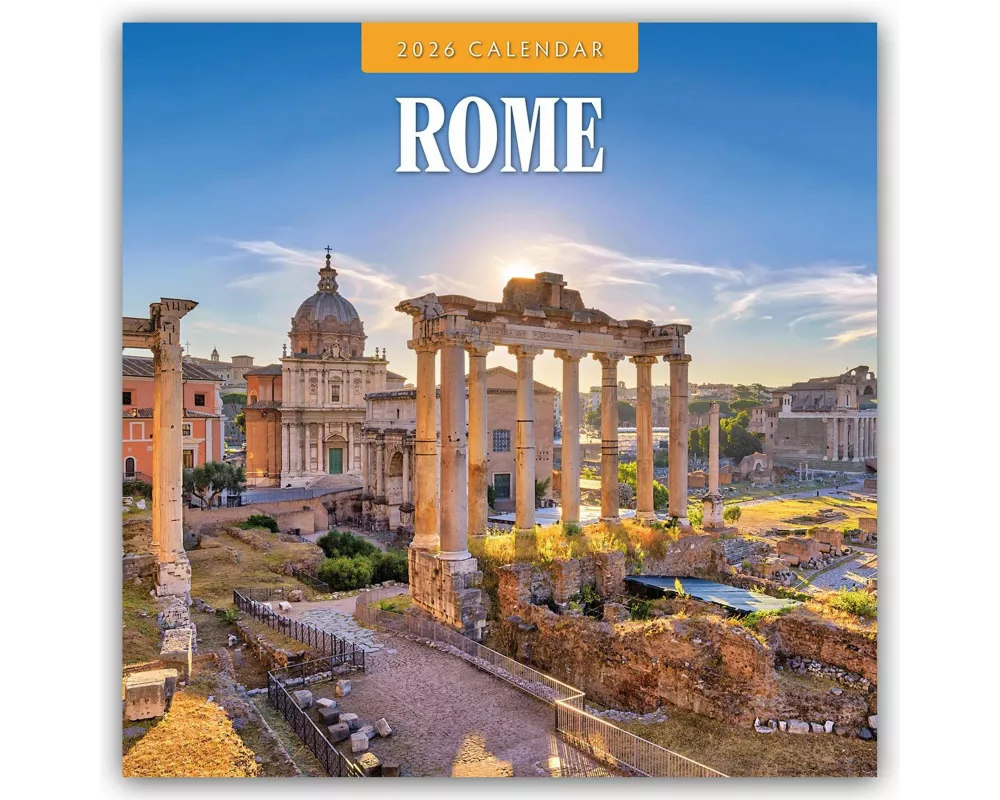 Rome 2026 Square Wall Calendar
