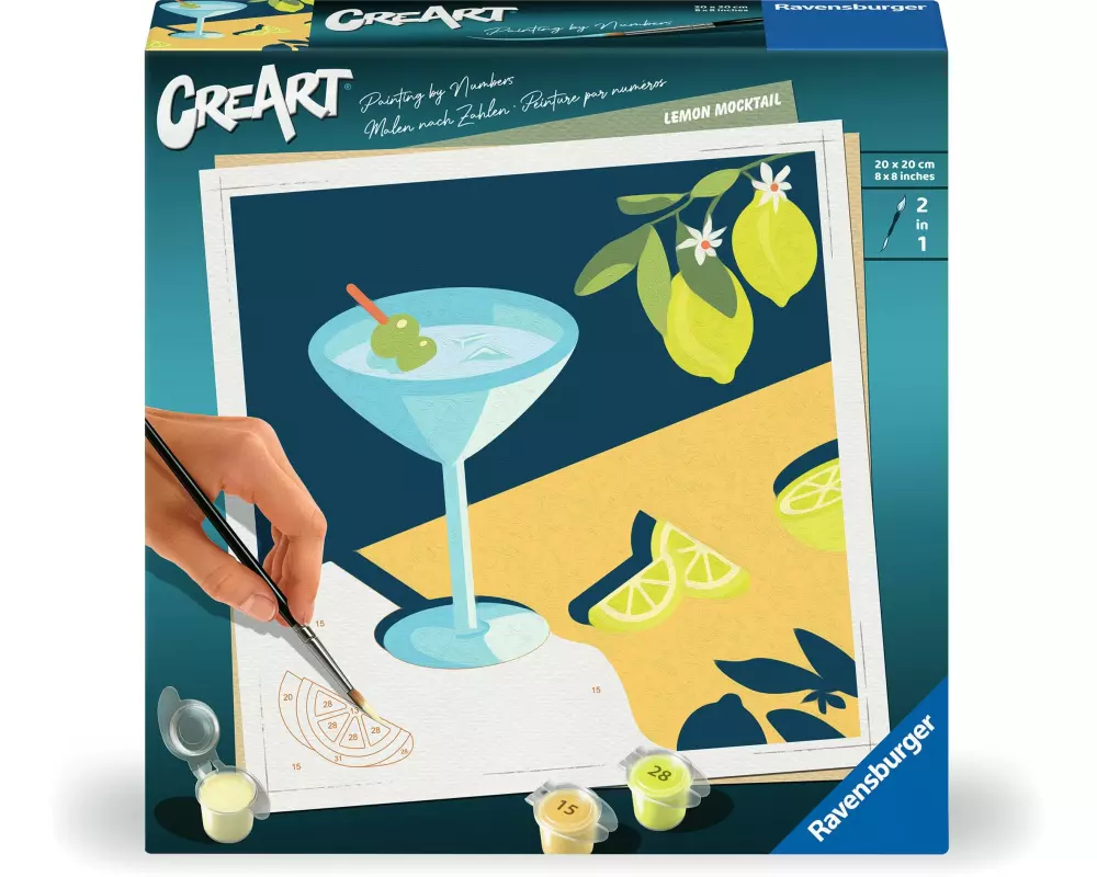 Ravensburger Malen nach Zahlen CreArt – Mocktail Zitrone