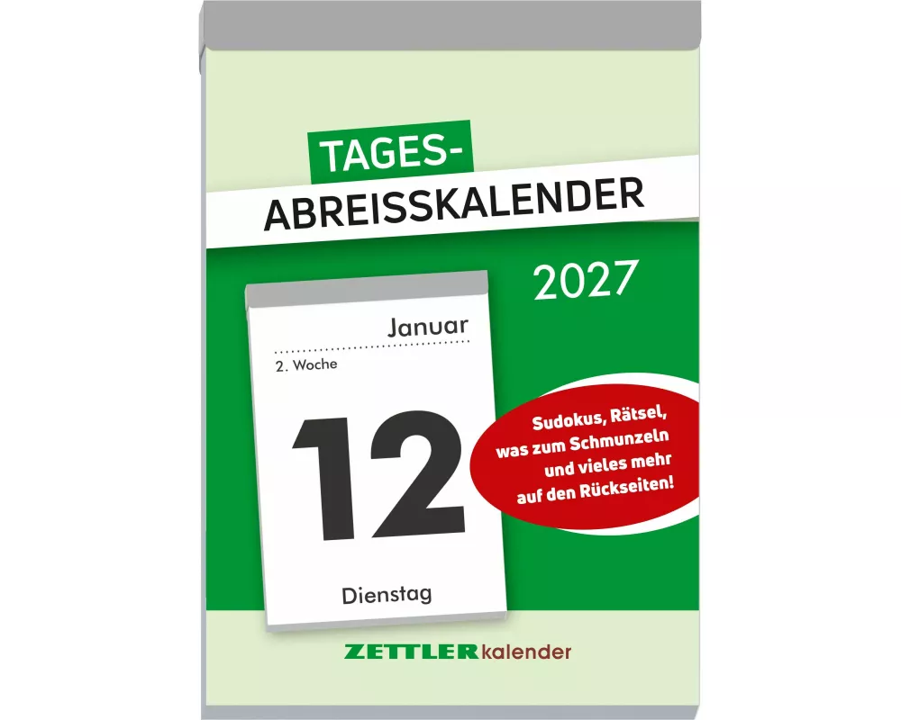 Tagesabreißkalender XXL 2027