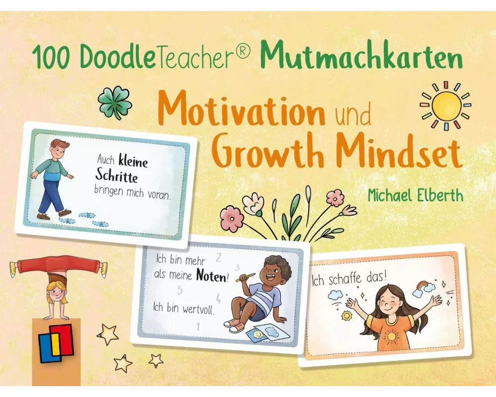 100 Doodleteacher Mutmachkarten - Motivation und Growth Mindset