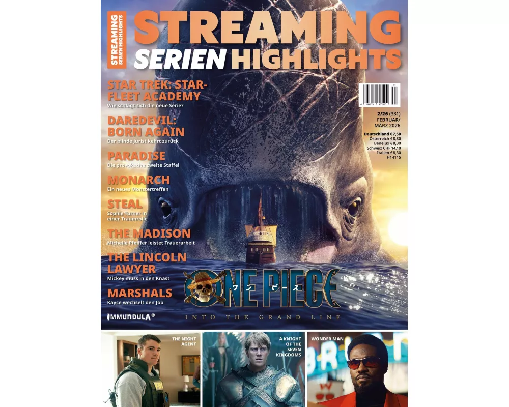 STREAMING SERIEN HIGHLIGHTS. Ausgabe Februar/März 2026 (#331)