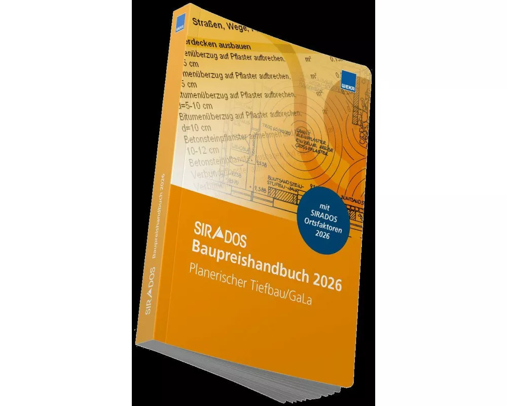 SIRADOS Baupreishandbuch Tiefbau/Galabau 2026