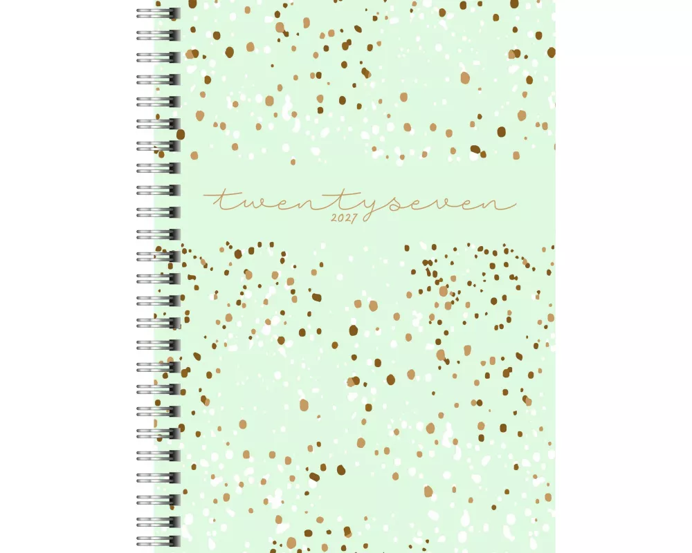 rido/idé 7021804017 Buchkalender Mod. Timing 1 2027 "Confetti" A5, Kunststoff