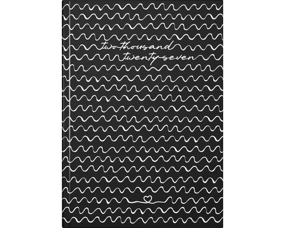 rido/idé 7028507017 Buchkalender Premium Young Line 2027 "Waves" A5, Papier