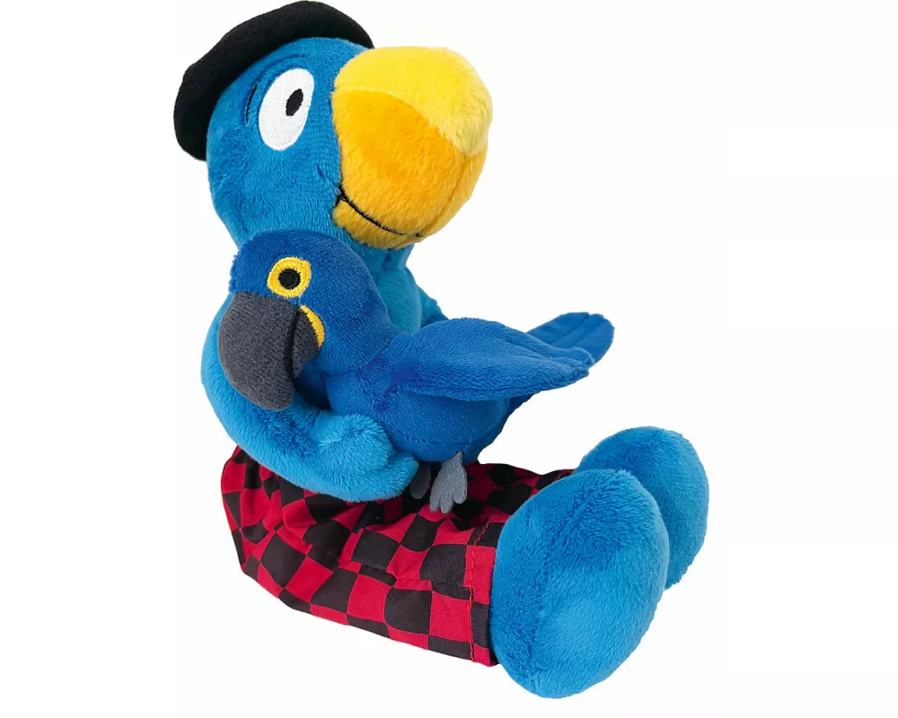 Globi Plüsch mit Papagei - 25cm