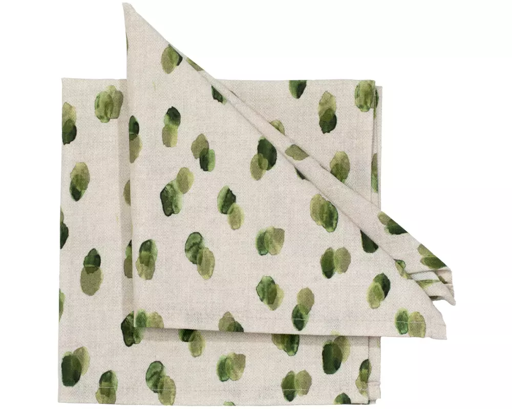 Pichler Stoffserviette Rico 40 cm x 40 cm, 6 Stück, Olivgrün