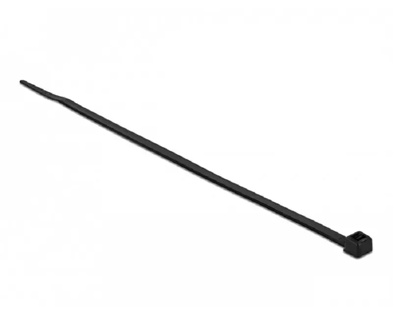 Delock Kabelbinder Schwarz 300 mm x 4.8 mm, 100 Stück
