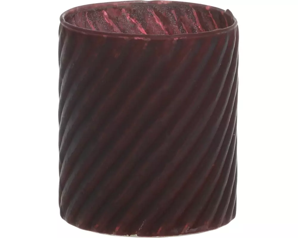 Chic Antique Windlicht 8.5 cm, Glas, Bordeaux