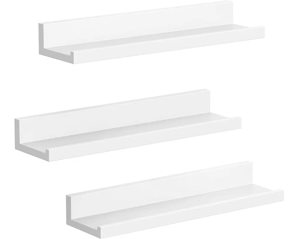 Songmics Wandregal u-förmig , Weiss