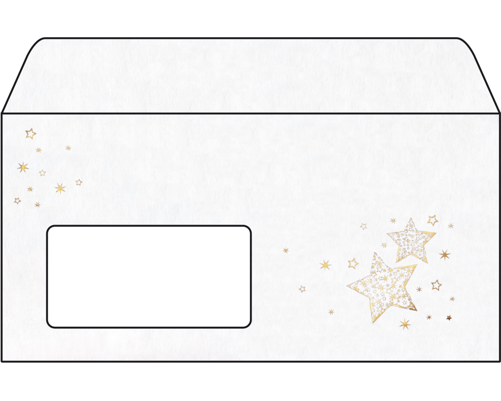 SIGEL Weihnachts Umschläge C6/5 DU045/W Golden Glow 50 Stück