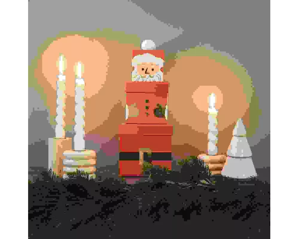 Geschenkboxen-Set Weihnachtsmann, FSC RECYCLED