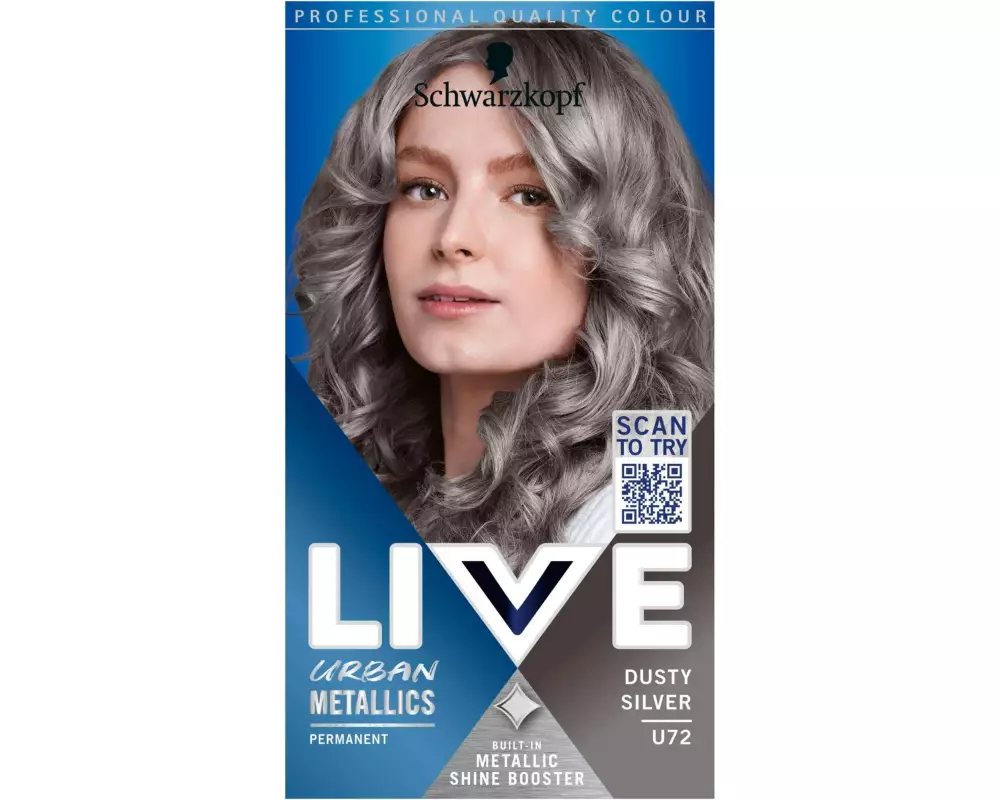 Schwarzkopf LIVE Haarcoloration Urban Metallics U72 Dusty Silver