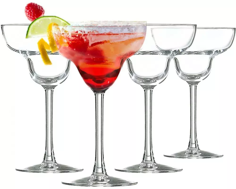 alpina Margarita Cocktailgläser 250 ml, 4 Stück, Transparent