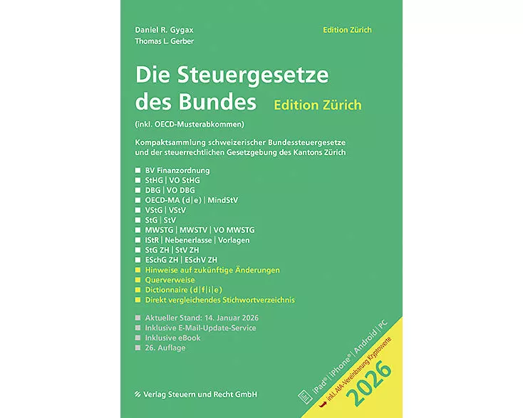 Die Steuergesetze des Bundes – Edition Zürich 2026