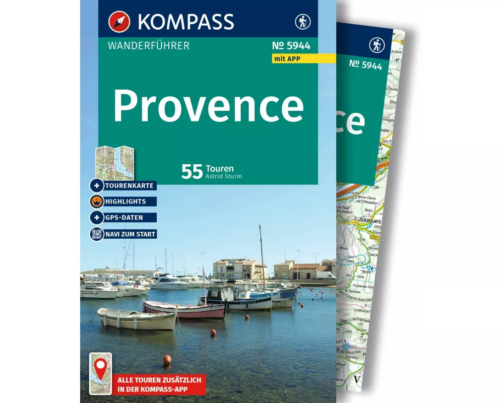 KOMPASS Wanderführer Provence, 55 Touren mit Extra-Tourenkarte