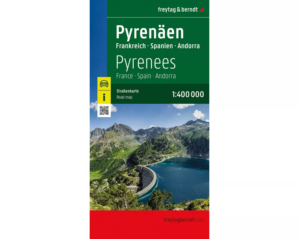 freytag & berndt Straßenkarte Pyrenäen, Frankreich - Spanien - Andorra 1:400.000