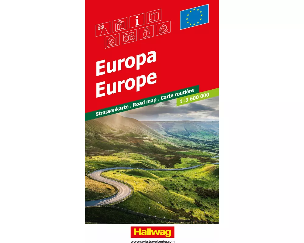 Hallwag Strassenkarte Europa 1:3,6 Mio