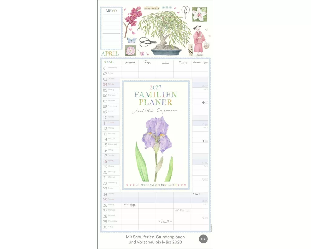 Judith Glover: Familienplaner 2027