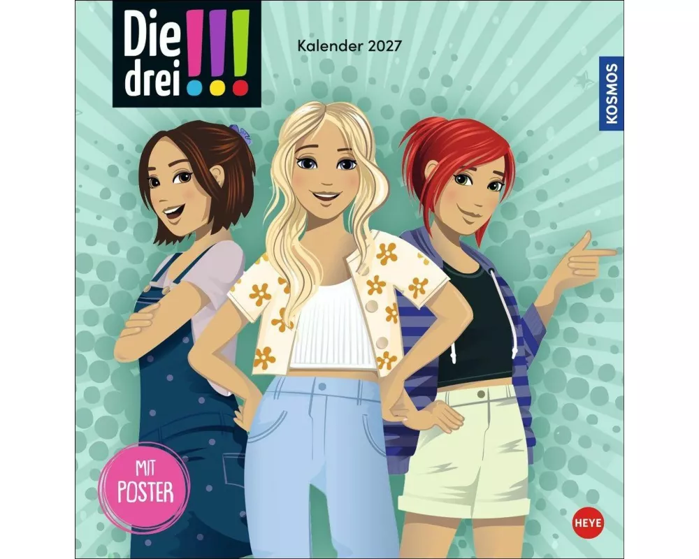 Die drei !!! Broschurkalender 2027