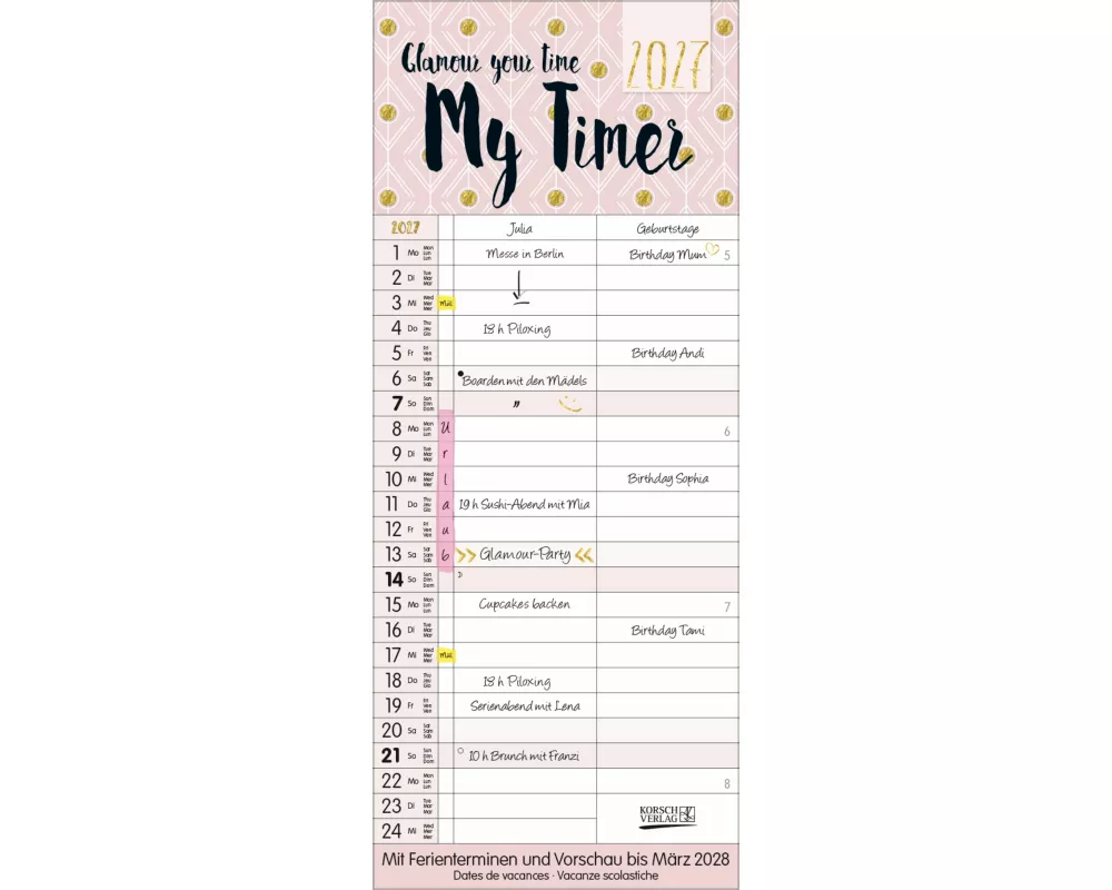 My Timer - Glamour your Time 2027