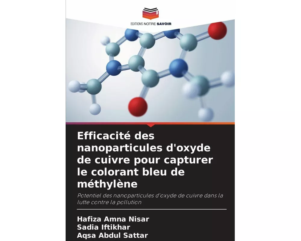 Efficacité des nanoparticules d'oxyde de cuivre pour capturer le colorant bleu de méthylène