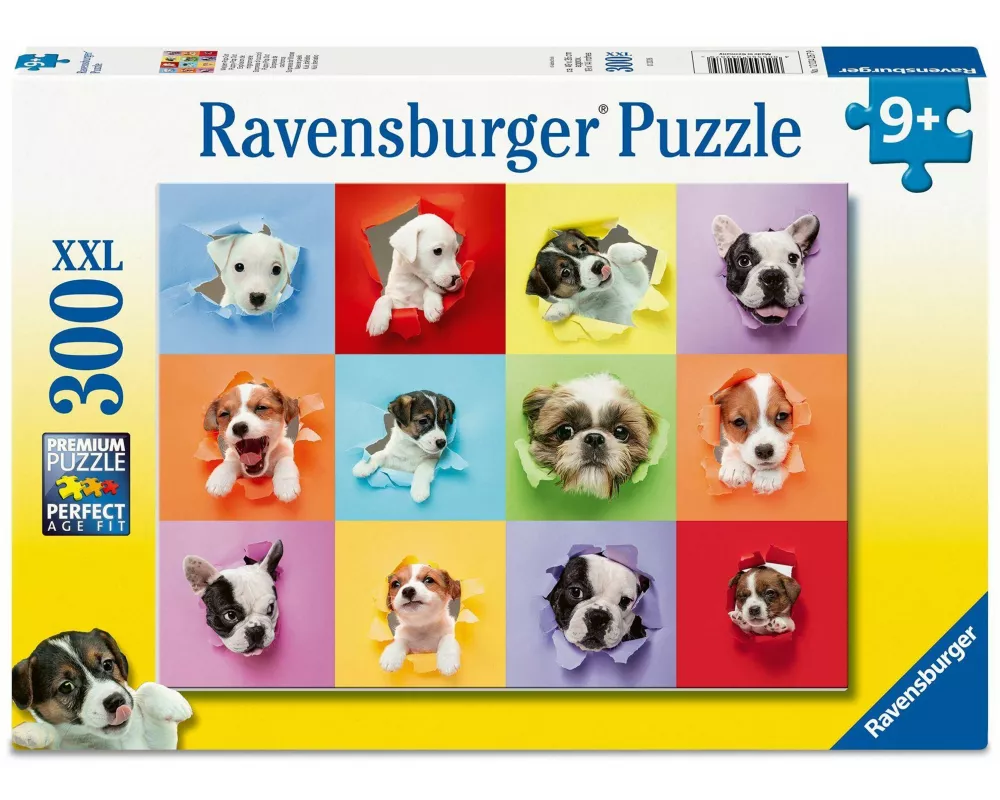 Kinderpuzzle 300 XXL Teile - Welpen-Pop-Out