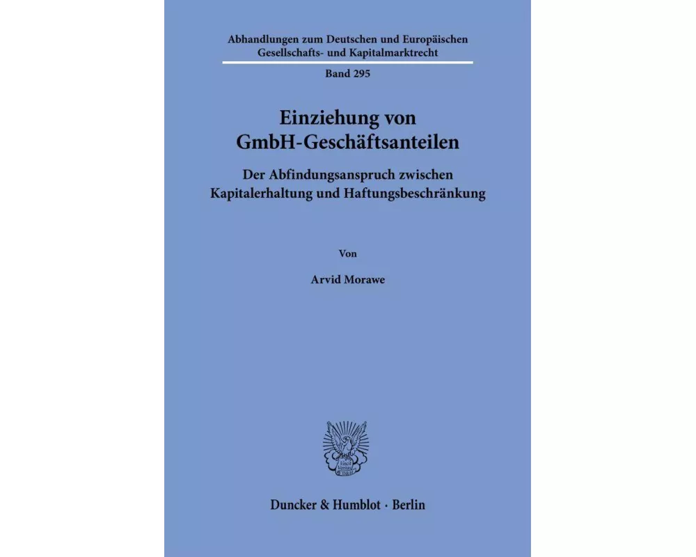 Einziehung von GmbH-Geschäftsanteilen