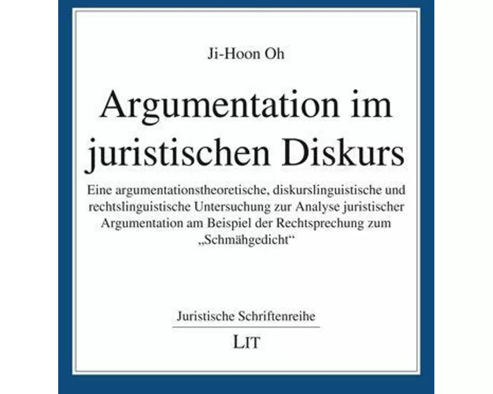 Argumentation im juristischen Diskurs