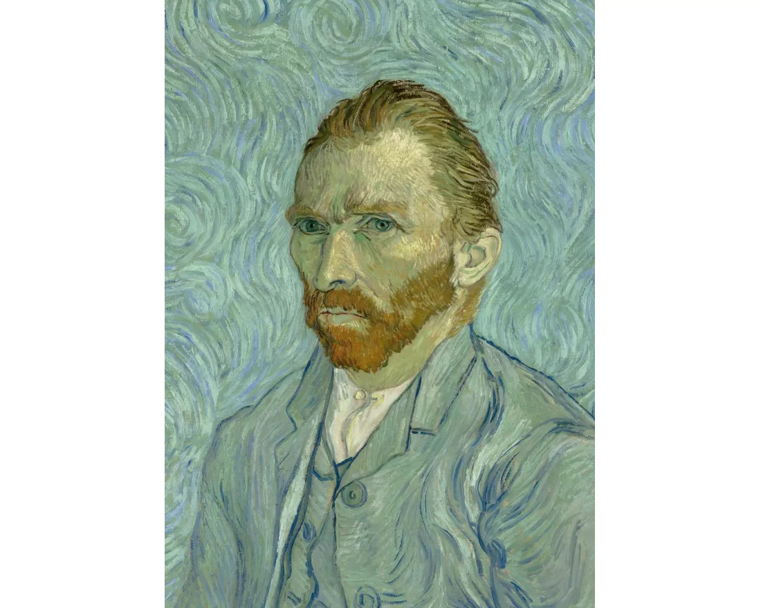 Notizbuch A4 blanko Softcover - Motiv "Selbstporträt" Vincent van Gogh - 100 Seiten - FSC Papier