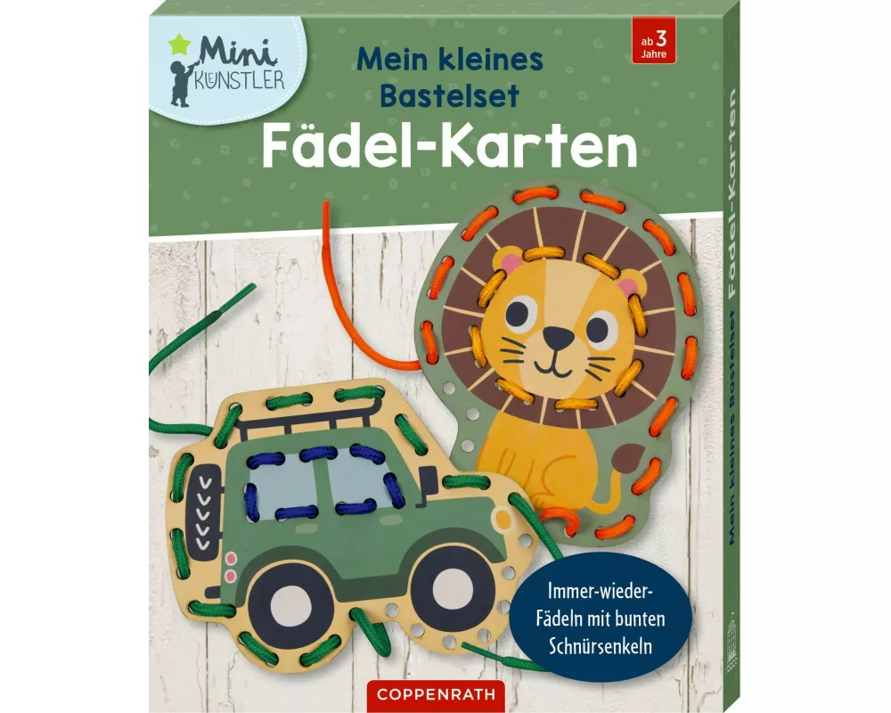 Mein kleines Bastelset: Fädel-Karten
