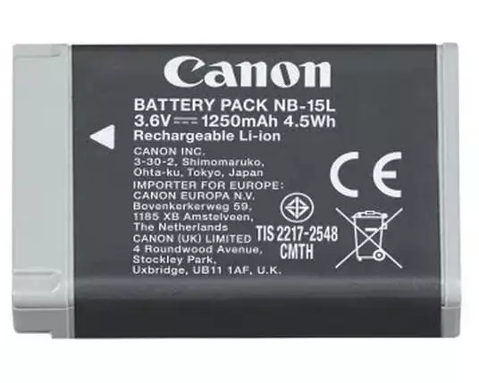 Canon Digitalkamera-Akku NB-15 l Li-Ion 3.6 V 1250 mAh 4.5 Wh