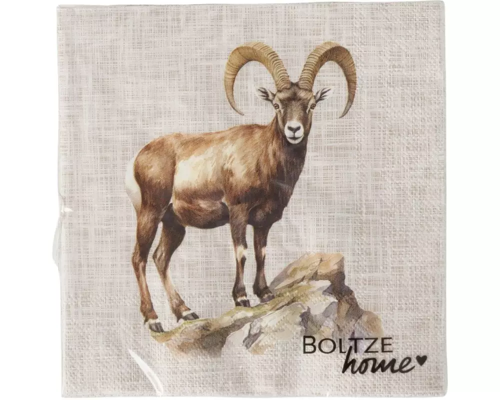 Boltze Servietten Poldie 20 Stück, 16.5 x 16.5 cm