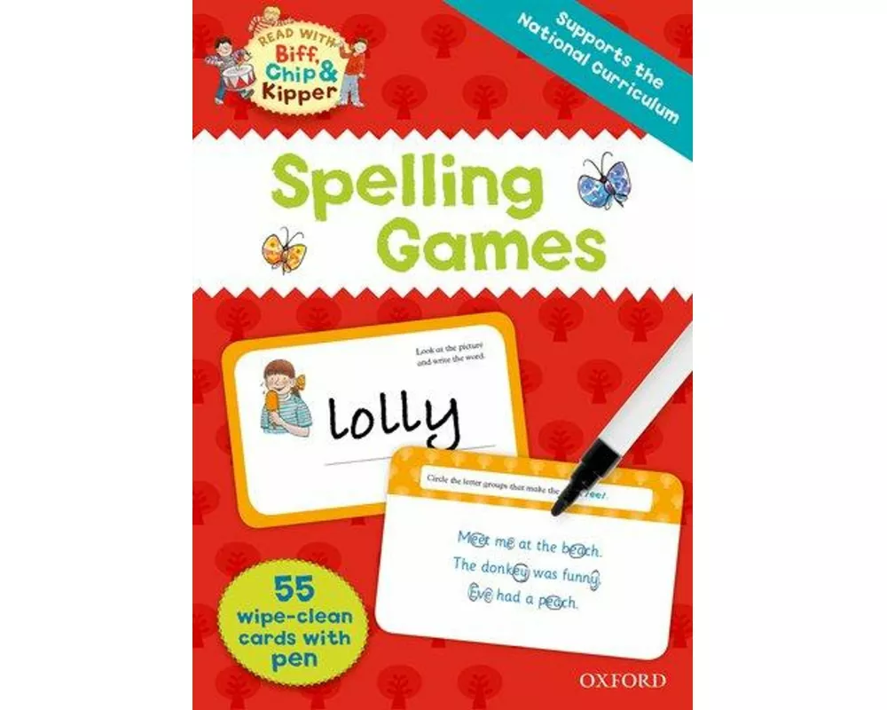 Oxford Reading Tree Read with Biff, Chip and Kipper: Spelling Games Flashcards