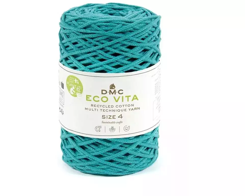 DMC Wolle Nova Vita Makramee Cord 2 mm 250 g Türkis