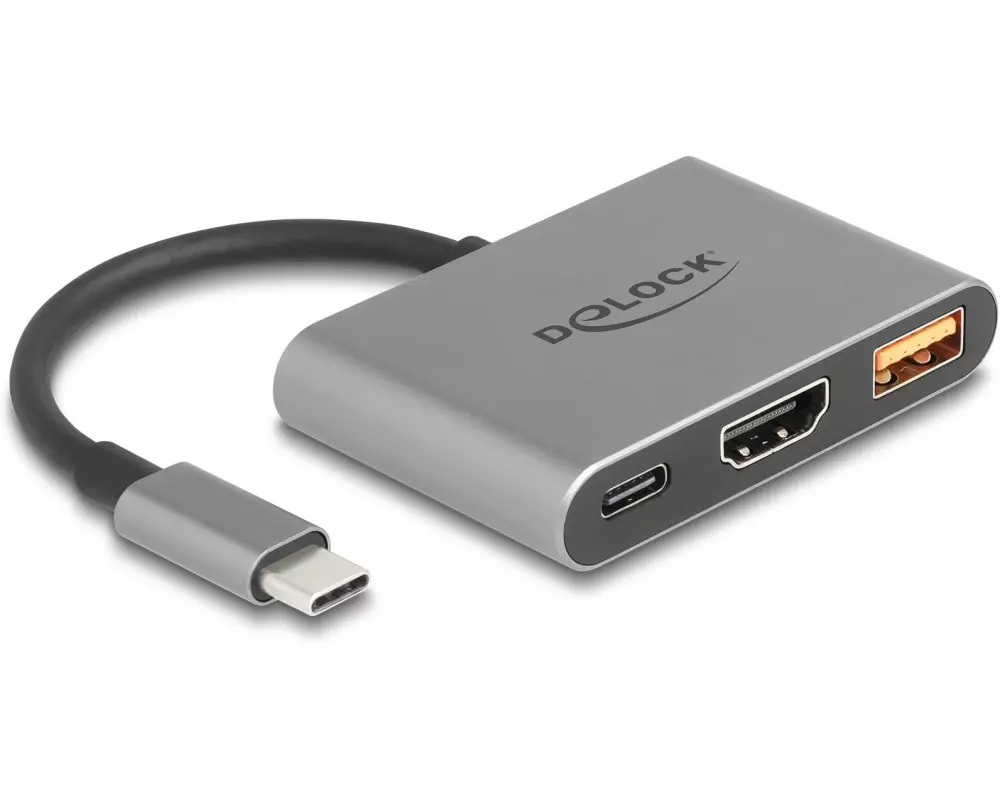 Delock Adapter USB Type-C - HDMI/USB 3.0/USB Type-C