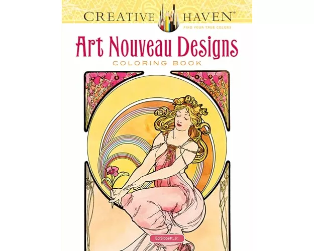 Creative Haven Art Nouveau Designs Coloring Book