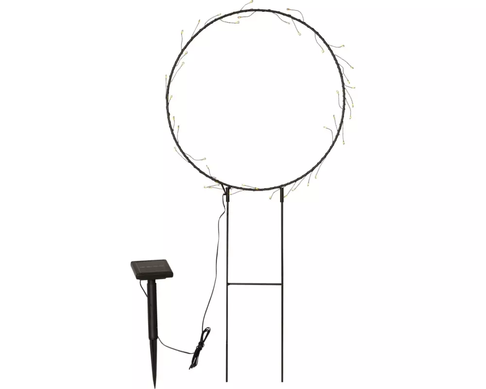 Star Trading Gartenlicht Solar Barlumi, 40 LEDs, Schwarz