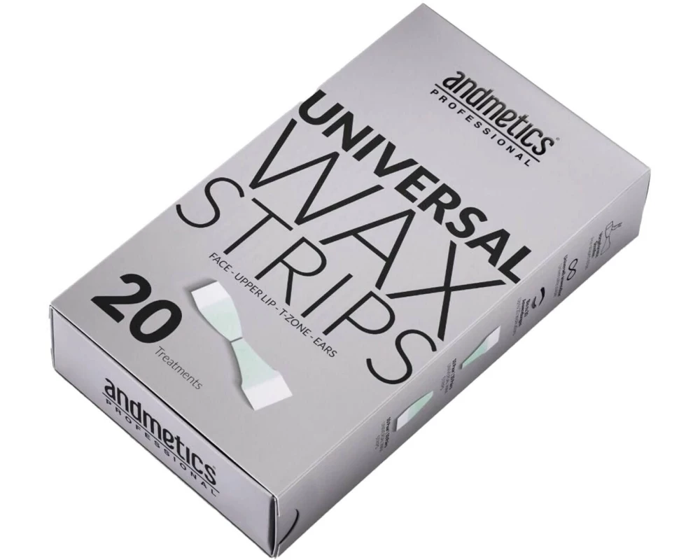 andmetics Professional Wachsstreifen 20 Paar