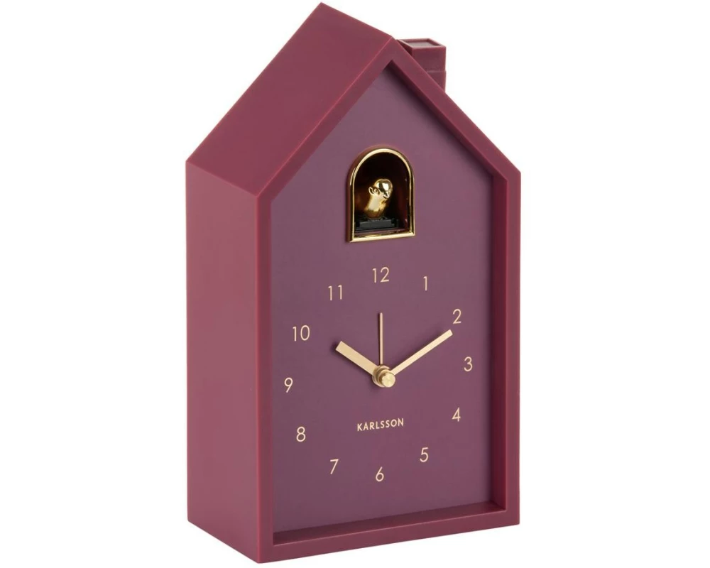 KARLSSON Wecker Modern Cuckoo Oro Dark Mauve